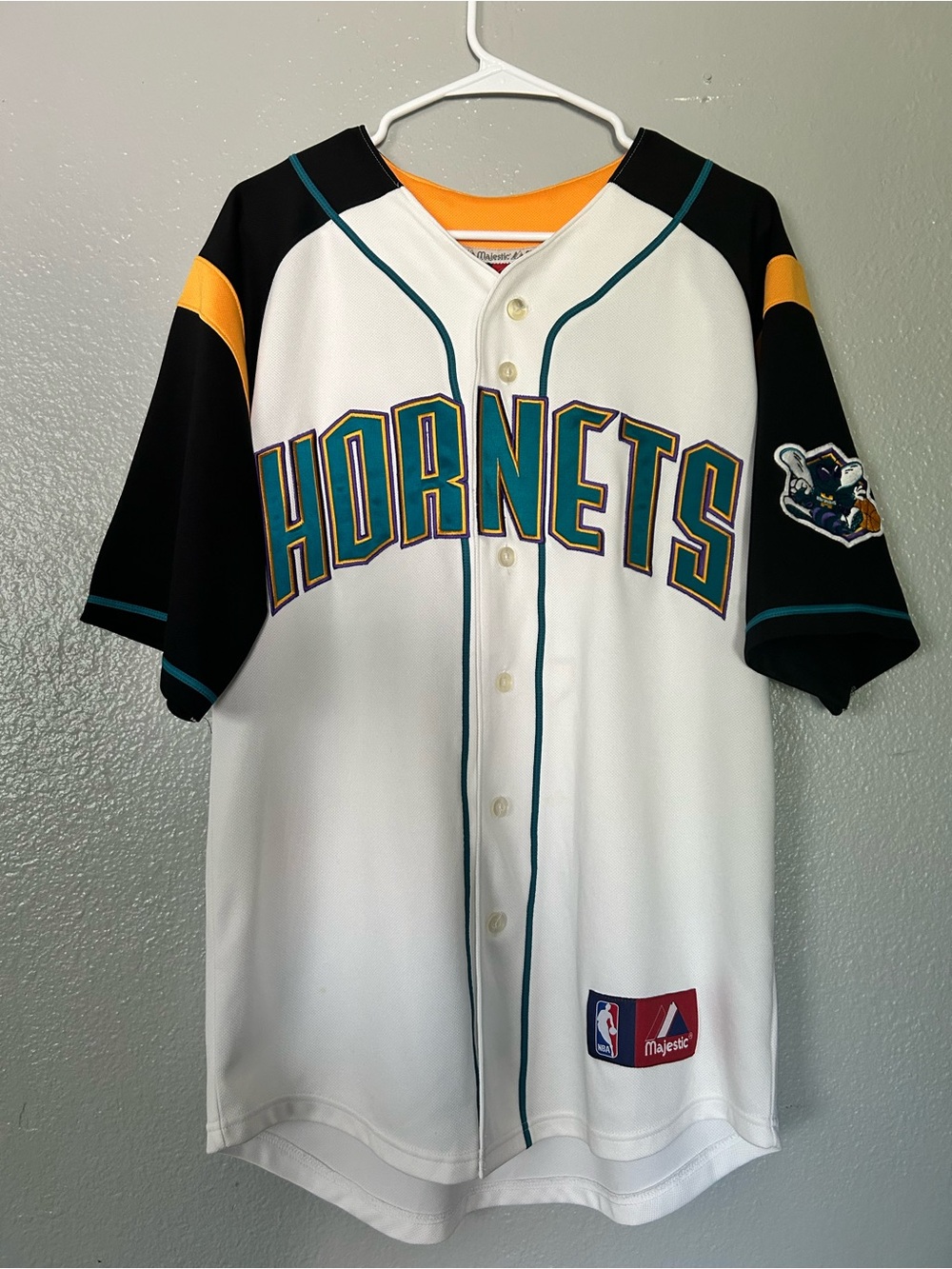 Vintage Majestic Charlotte Hornets Chris Paul NBA Crossover Jersey - Large